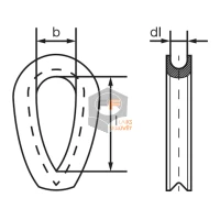 DIN 6899 Cilpa trosei B tips