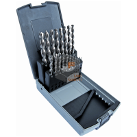 Twist drill set DIN 338 HSS-E Co8%, polished