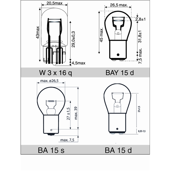 Brake and Tail Light Bulbs ForceFix