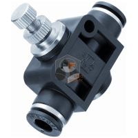 Flow regulator for one directional flow