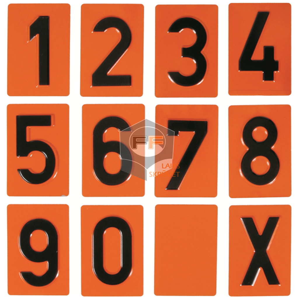 Warning sign hazardous materials, universal, numbe - ForceFix