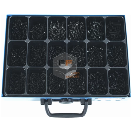 Sheet Metal Screws DIN7983, Black GA, Assortment